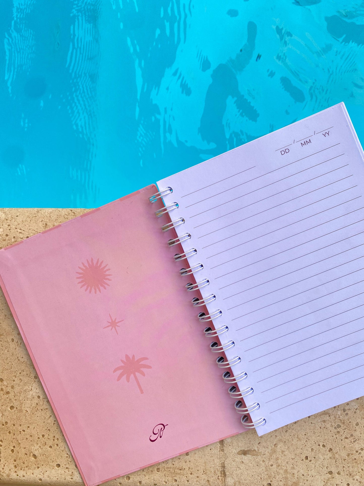 shady pink notebook