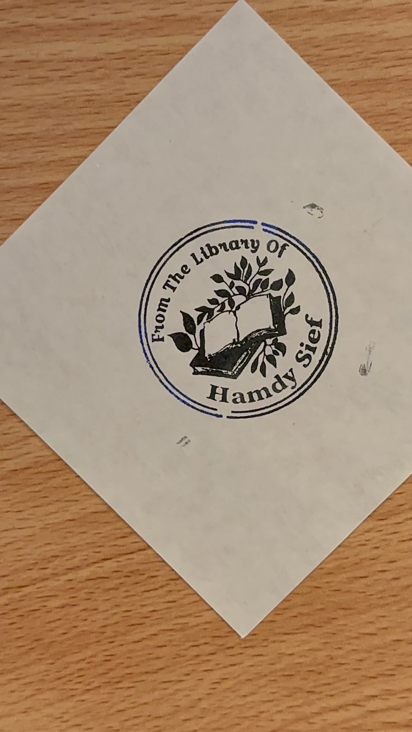 Ink book stamp
