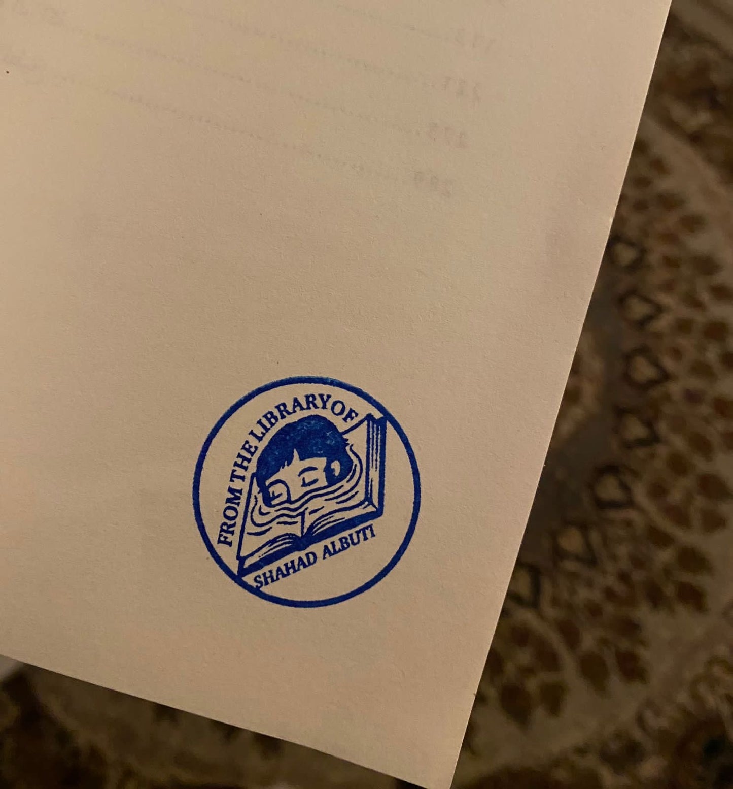 Ink book stamp