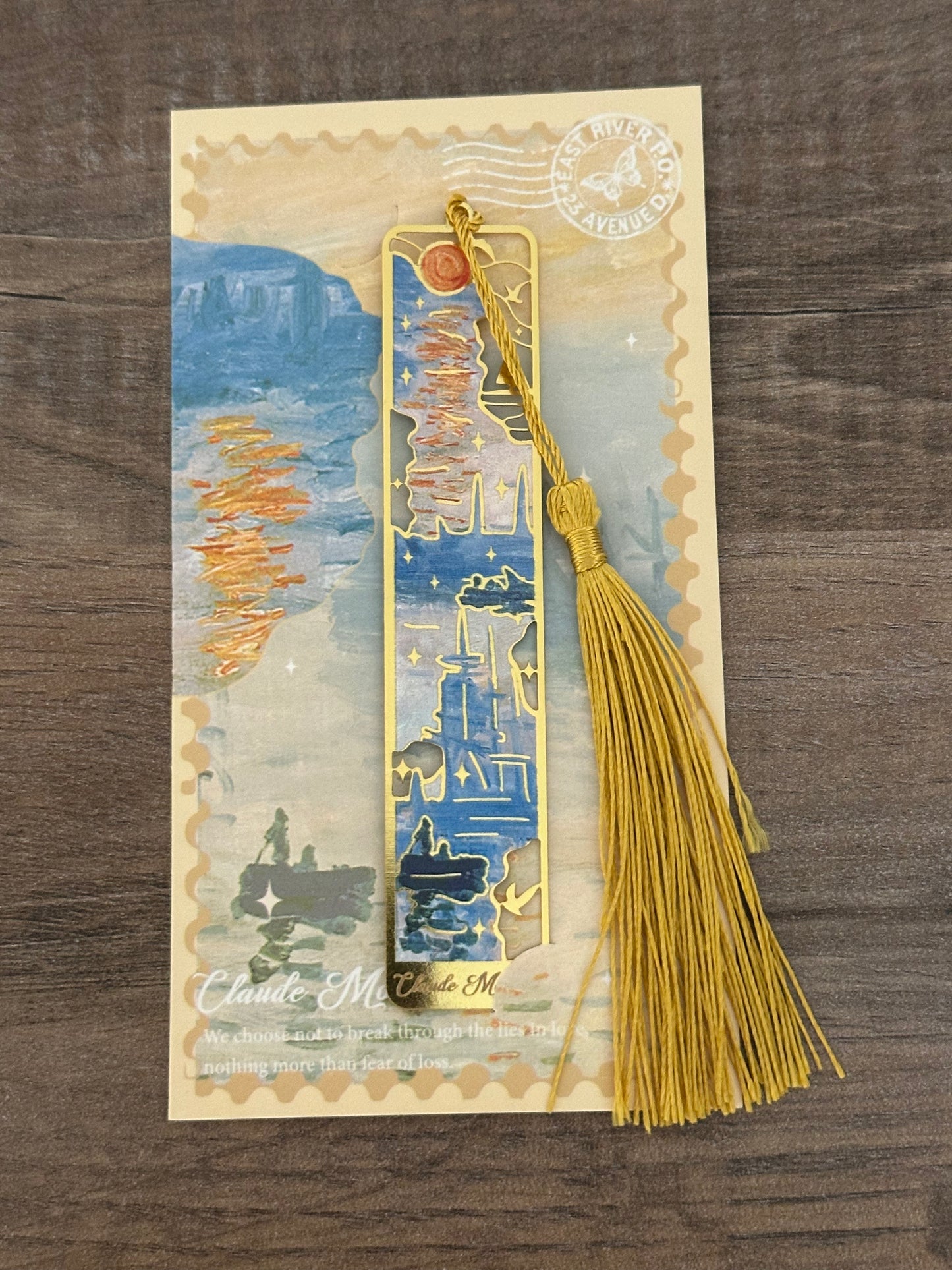 Metal artistic bookmark (Framed)