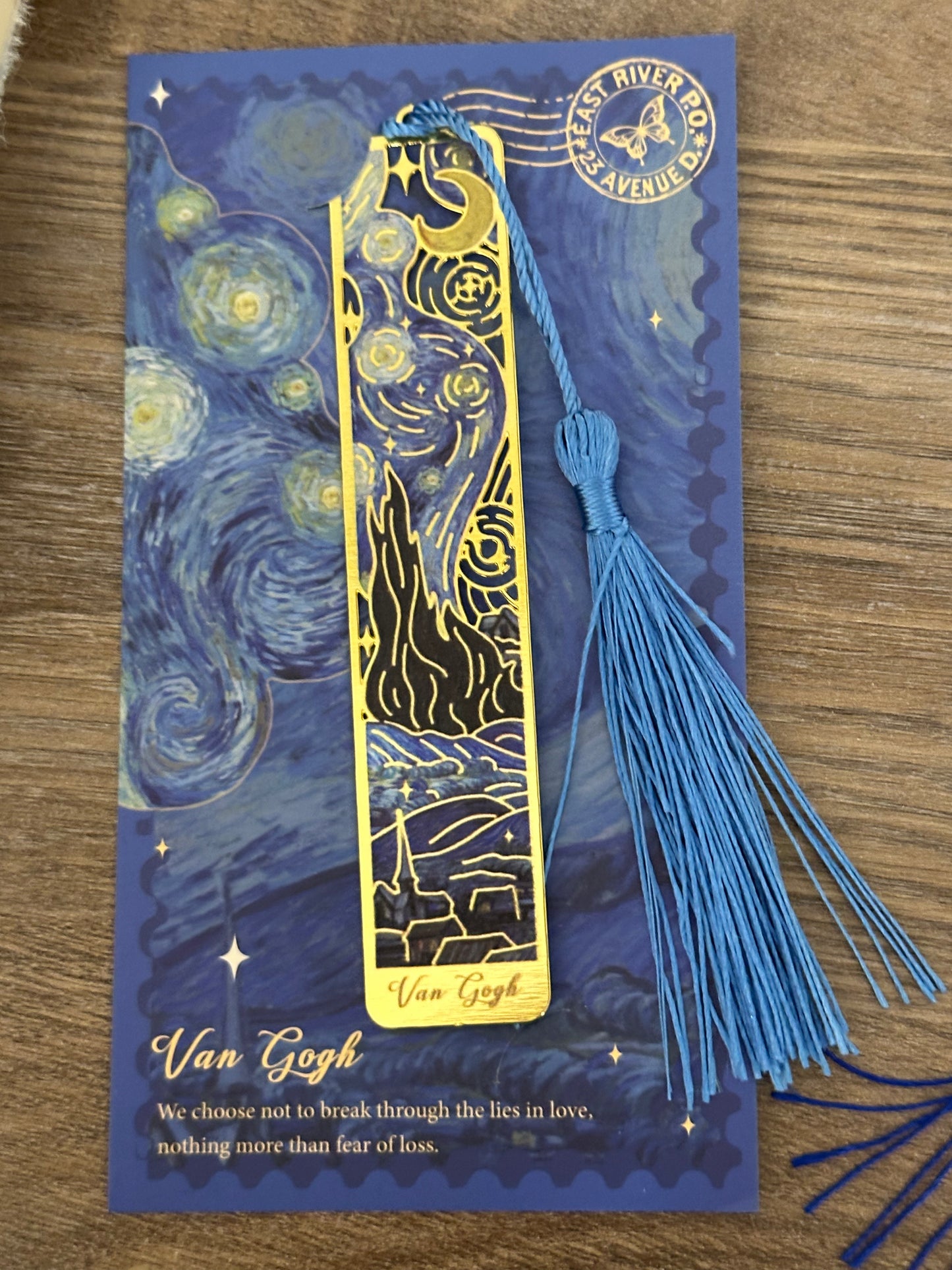 Metal artistic bookmark (Framed)