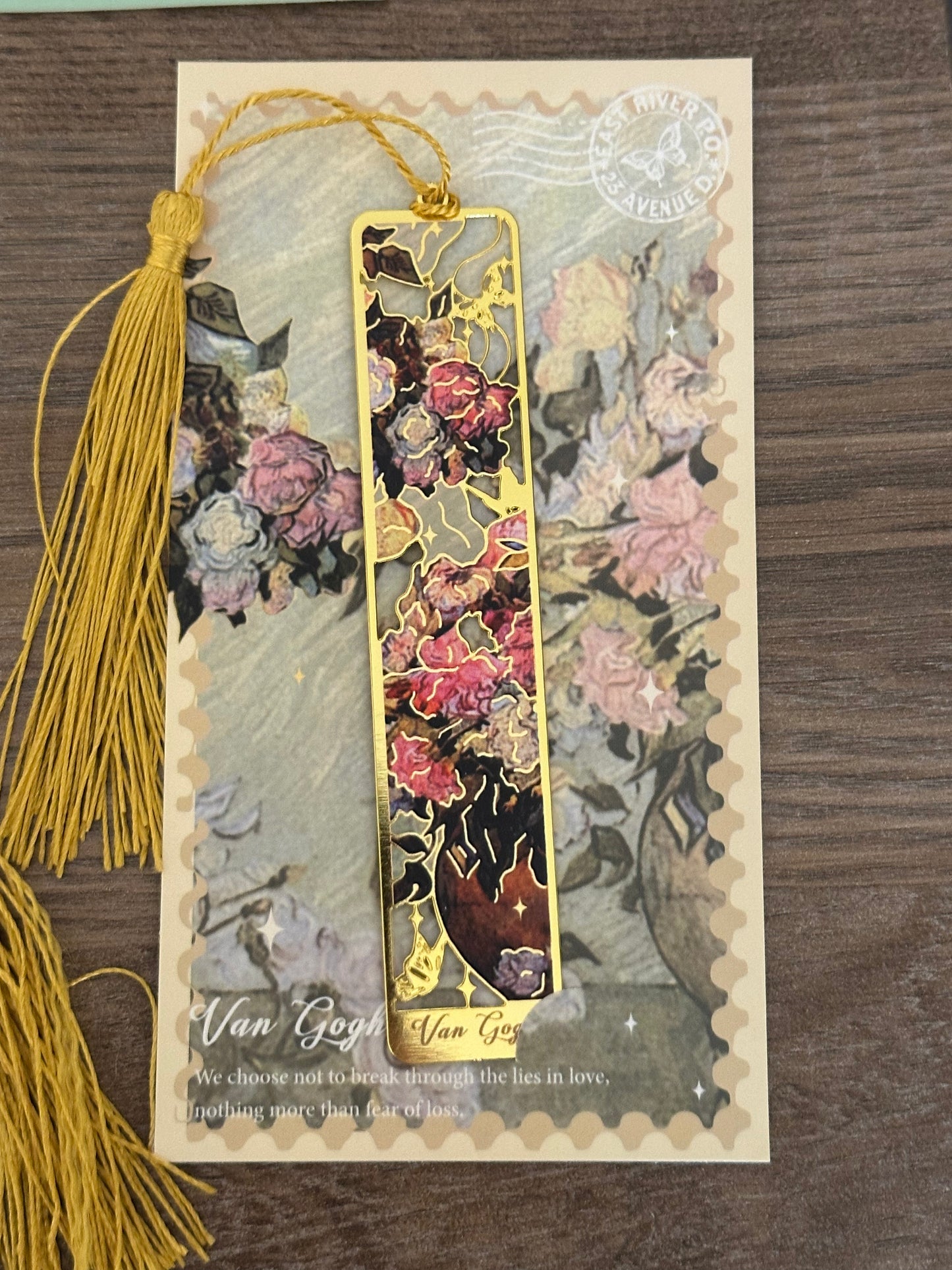 Metal artistic bookmark (Framed)