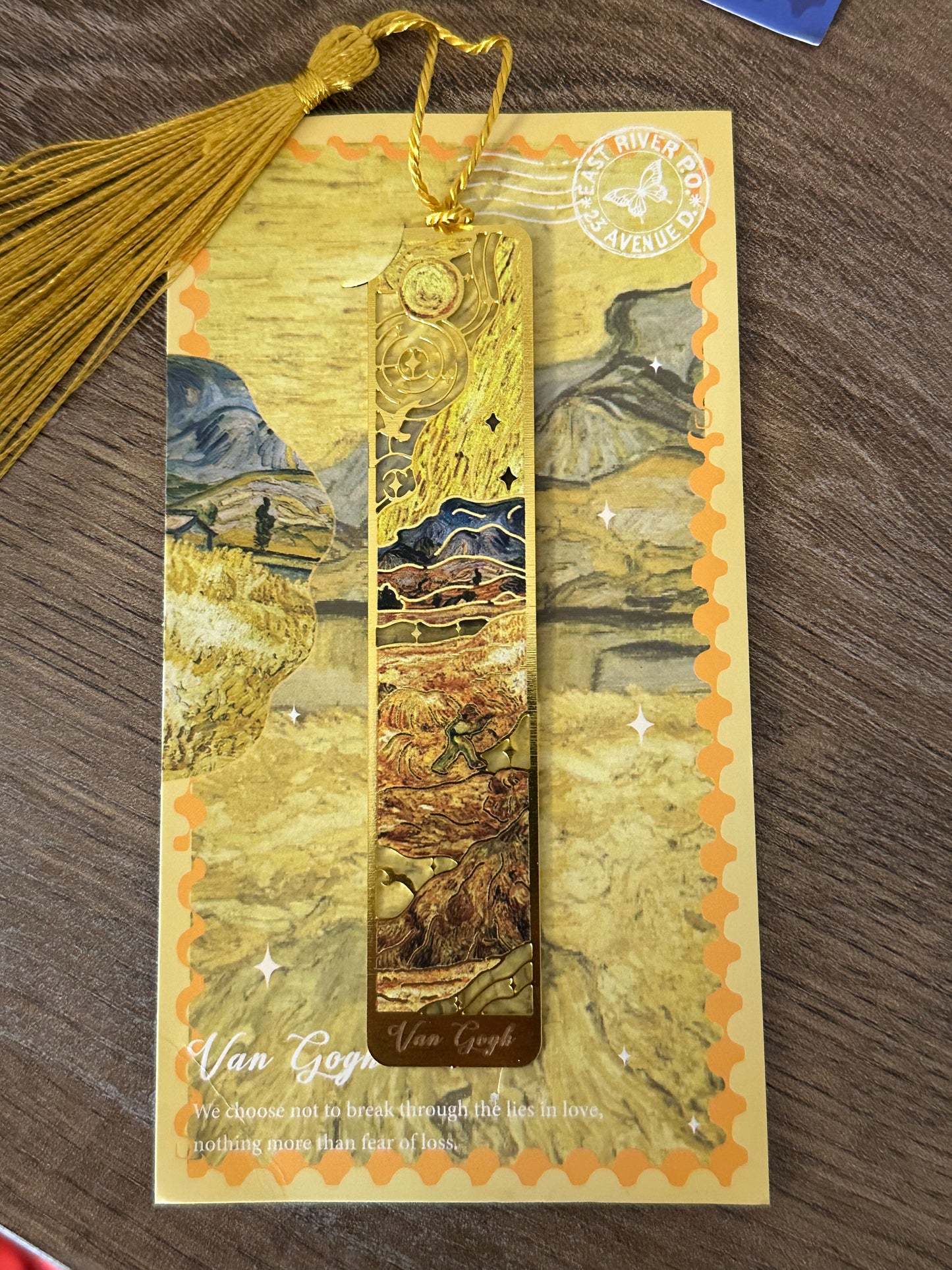 Metal artistic bookmark (Framed)