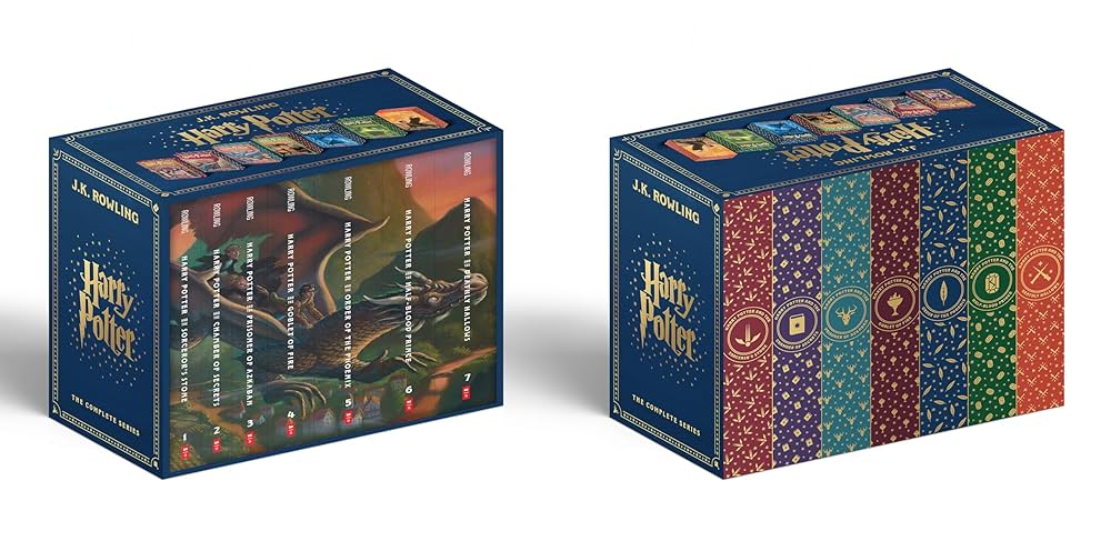Harry Potter Paperback Box Set Books 1-7 (Deluxe Edition with Stenciled Edges)
