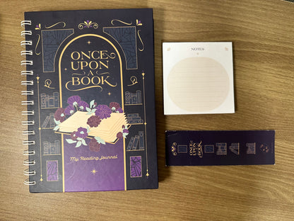 Once upon a book set box reading journal