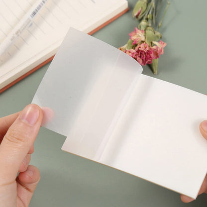 Transparent sticky notes