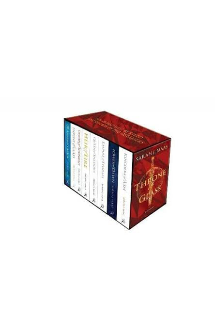 Throne of glass set box paperback white edition
