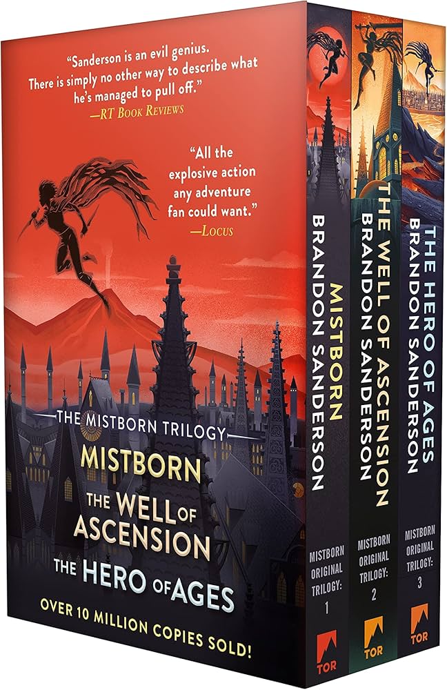 The mistborn trilogy paperback set box