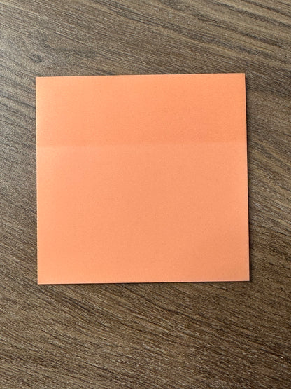 Transparent colored sticky notes