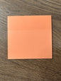 Transparent colored sticky notes