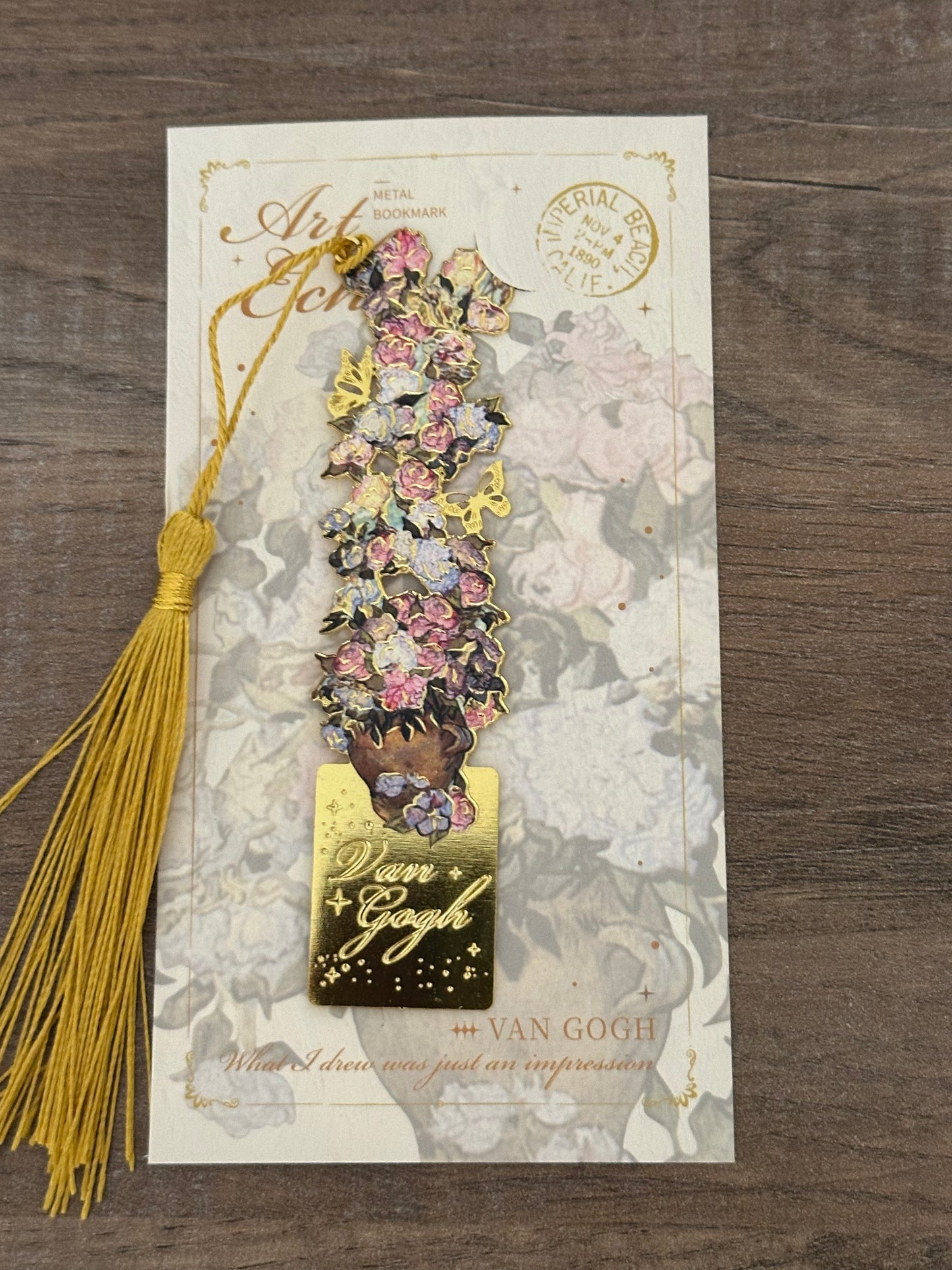 Non framed metal bookmarks